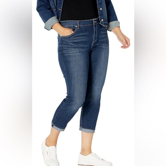 Vintage America Denim - High Rise Straight Crop jeans